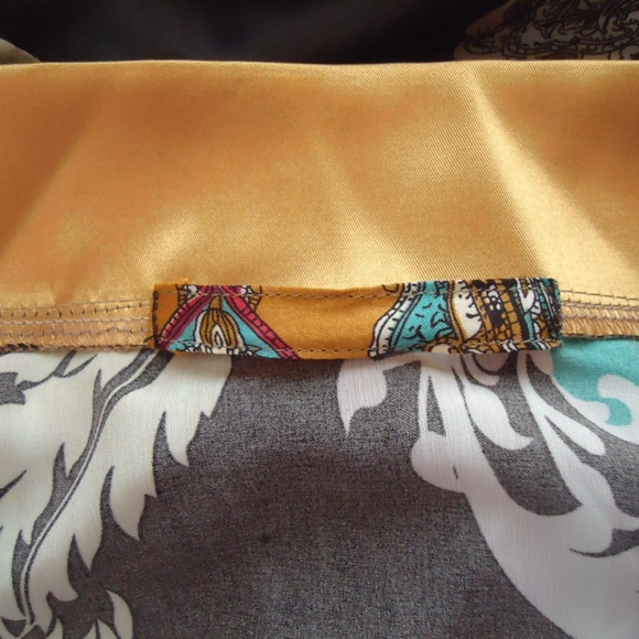 Original Fashion KG Women's Kimono Black Gold  Size-XL-5XL/56 - Picture 6 of 8